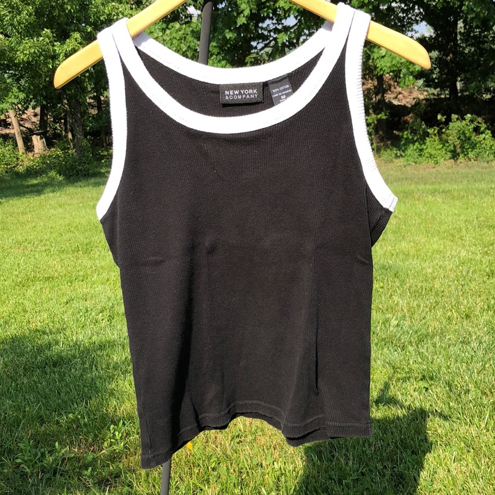 New York & Co Cotton Knit Tank Top Size Medium
